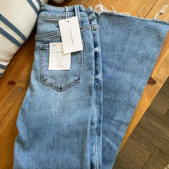 Flying Monkey Light Blue Bootcut Jeans - Picture 2 of 2